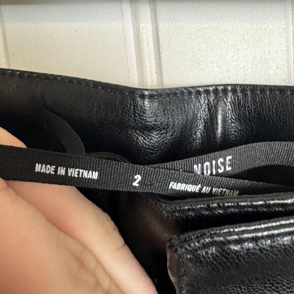 Urban Outfitters Silence & Noise Faux Leather Pants Black size 2 R4 - Picture 6 of 7